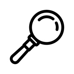 magnifying glass icon or logo isolated sign symbol vector illustration - high quality black style vector icons
