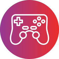 Vector Design Gamepad Icon Style