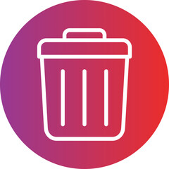 Vector Design Trash Bin Icon Style