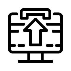 upload icon or logo isolated sign symbol vector illustration - high quality black style vector icons
