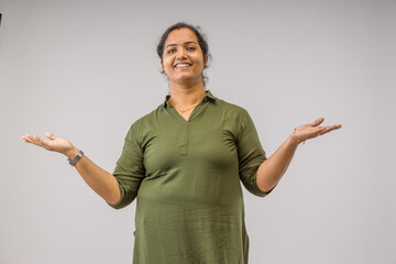 Portrait of an Indian woman