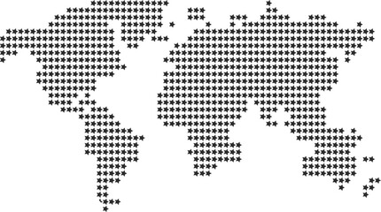 World map icon, global map icon black vector