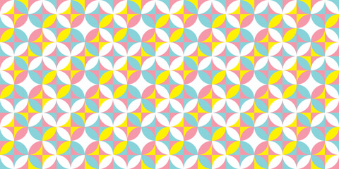Geometric shapes background. Seamless pattern.Vector. 幾何学パターン　背景素材