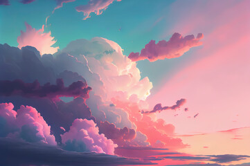 photo of sky with pastel colors