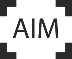 Aim magnificent icon, cervical target with an arrow icon black version