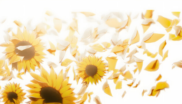 sunflowers petals texture background