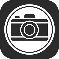App photo icon, digital photo library icon black vector