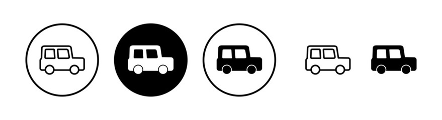 Obraz premium Car icon vector illustration. car sign and symbol. small sedan