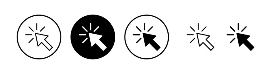 Click icon vector illustration. pointer arrow sign and symbol. cursor icon