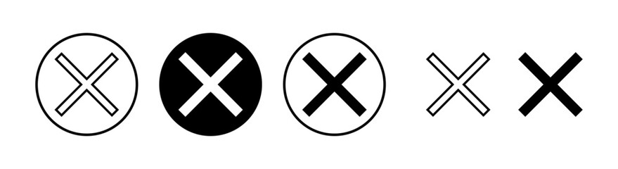 Close icon vector illustration. Delete sign and symbol. cross sign