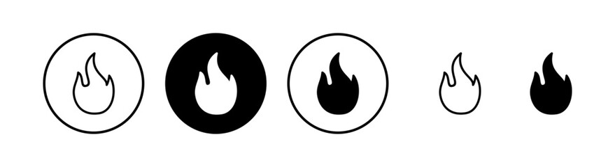 Fire icon vector illustration. fire sign and symbol