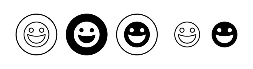 smile icon vector illustration. smile emoticon icon. feedback sign and symbol