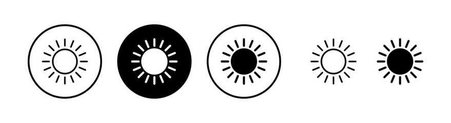 Sun icon vector illustration. Brightness sign and symbol.