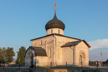 Fototapeta na wymiar View of Russia, Yuryev-Polsky. Cathedral of St. George the Victorious.