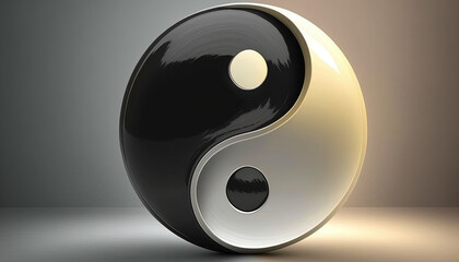 Yin Yang, Generative AI, Illustration