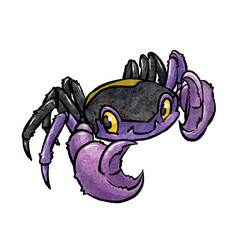 Obraz premium かに イラスト カラー