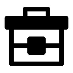 briefcase glyph icon