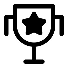 trophy glyph icon