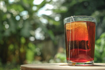 tea in glass
