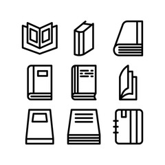 book icon or logo isolated sign symbol vector illustration - high quality black style vector icons
