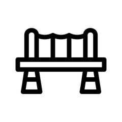 Fototapeta premium bridge icon or logo isolated sign symbol vector illustration - high quality black style vector icons 