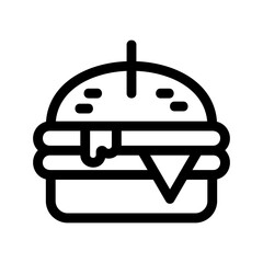 burger icon or logo isolated sign symbol vector illustration - high quality black style vector icons
