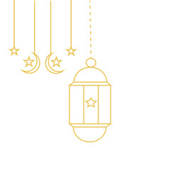 Flat Islamic Lantern Corner