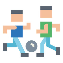 match flat icon style