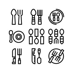 dining icon or logo isolated sign symbol vector illustration - high quality black style vector icons

