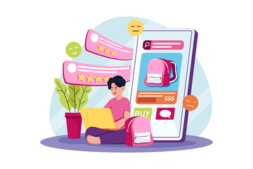 Customers provide feedback on products they have purchased to improve the quality of service.