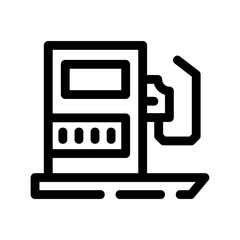 filling station icon or logo isolated sign symbol vector illustration - high quality black style vector icons
