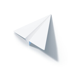 paper plane 3d render