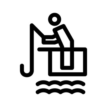 recommend clip art: fishing icon or logo isolated sign symbol vector illustration - high quality black style vector icons
                    