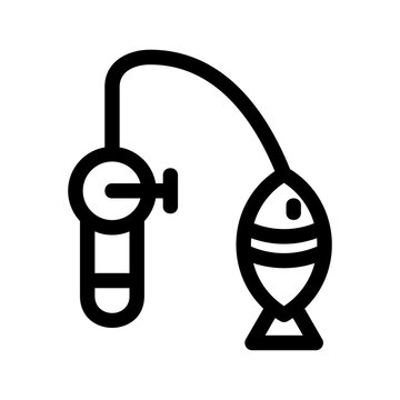 fishing icon or logo isolated sign symbol vector illustration - high quality black style vector icons
