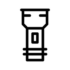 flashlight icon or logo isolated sign symbol vector illustration - high quality black style vector icons
