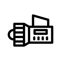 flashlight icon or logo isolated sign symbol vector illustration - high quality black style vector icons
