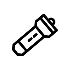 flashlight icon or logo isolated sign symbol vector illustration - high quality black style vector icons
