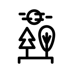 forest icon or logo isolated sign symbol vector illustration - high quality black style vector icons
