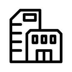 hotel icon or logo isolated sign symbol vector illustration - high quality black style vector icons
