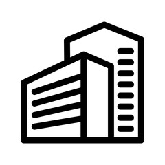 hotel icon or logo isolated sign symbol vector illustration - high quality black style vector icons
