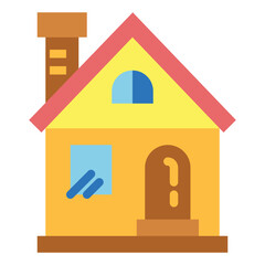 house flat icon style