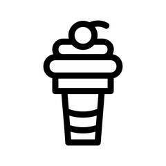 ice cream icon or logo isolated sign symbol vector illustration - high quality black style vector icons
