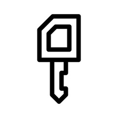 key icon or logo isolated sign symbol vector illustration - high quality black style vector icons
