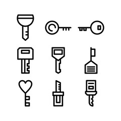 key icon or logo isolated sign symbol vector illustration - high quality black style vector icons
