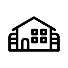 lodging icon or logo isolated sign symbol vector illustration - high quality black style vector icons
