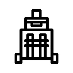 Obraz premium luggage icon or logo isolated sign symbol vector illustration - high quality black style vector icons 