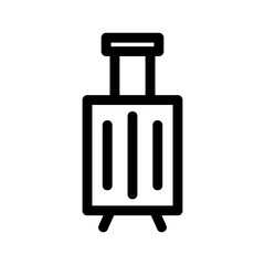 luggage icon or logo isolated sign symbol vector illustration - high quality black style vector icons
