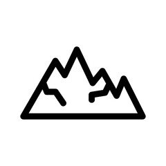 mountain icon or logo isolated sign symbol vector illustration - high quality black style vector icons
