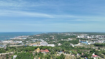 beautiful Sihanoukville/ beach and sky/by drone/island/