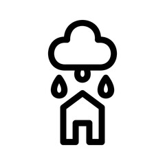 rain icon or logo isolated sign symbol vector illustration - high quality black style vector icons
